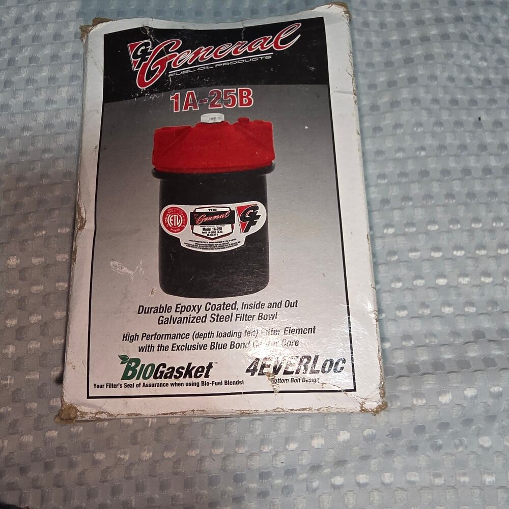 GENERAL FILTERS 1A-25B FUEL OIL FILTER BOWL